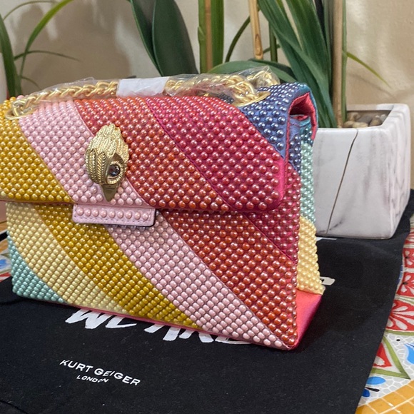 Kurt Geiger Mini Kensington Beaded Convertible Shoulder Bag - Picture 3 of 16